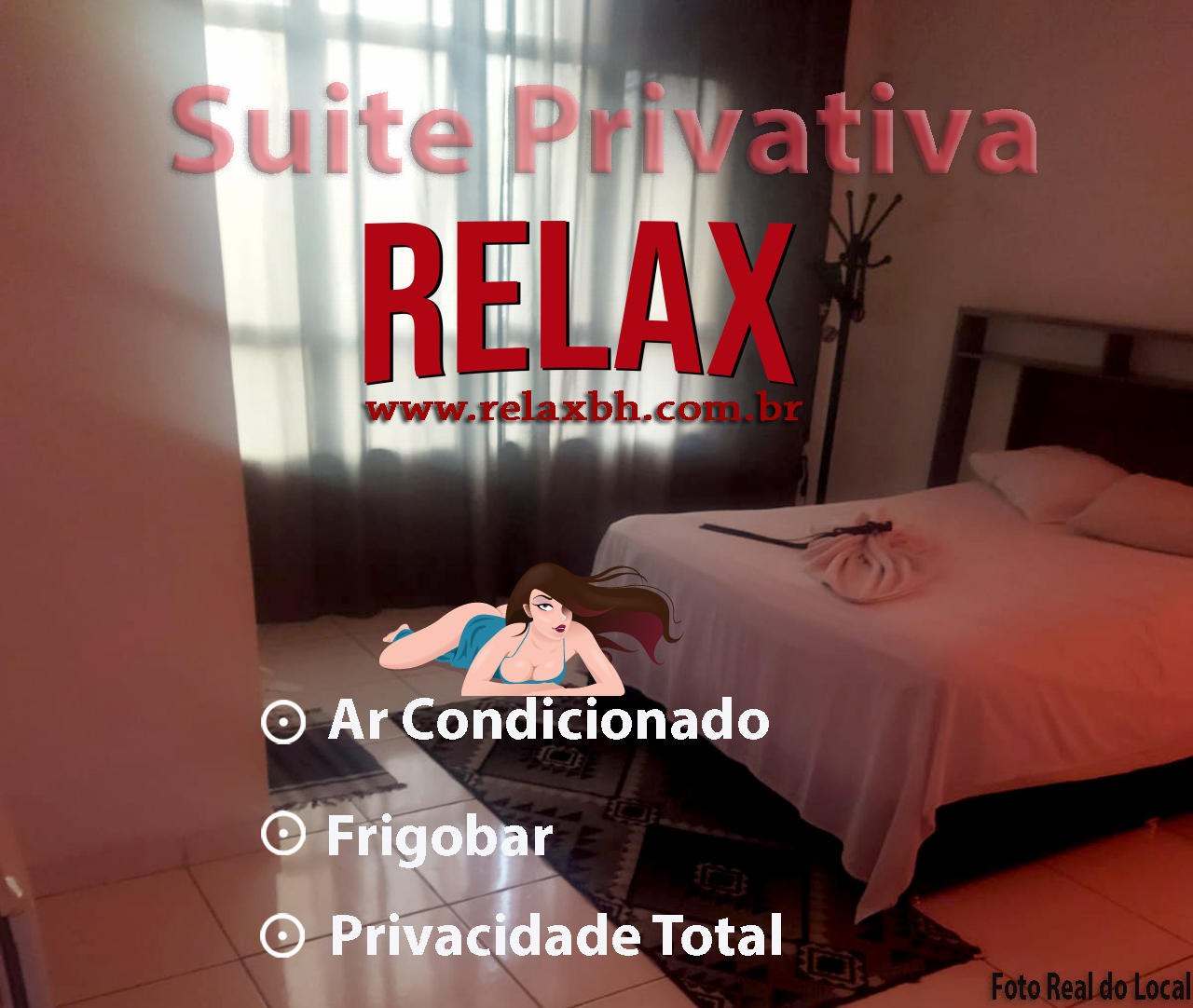 Quarto Principal - Clinica relax BH - Acompanhantes Belo Horizonte